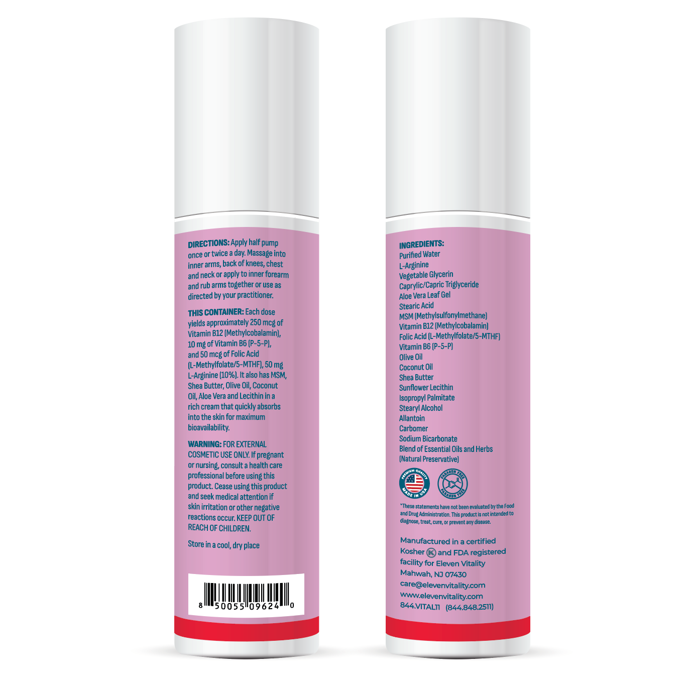 B-TWELEVEN Kids™ Vitamin B12 cream | B12 + B6 + Folic Acid | Topical Cream